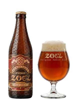 Luxury Zoel beer full studio render with dramatic backlighting and cold condensation